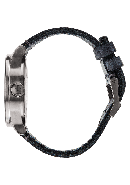 Sentry Leather - Gunmetal / Navy