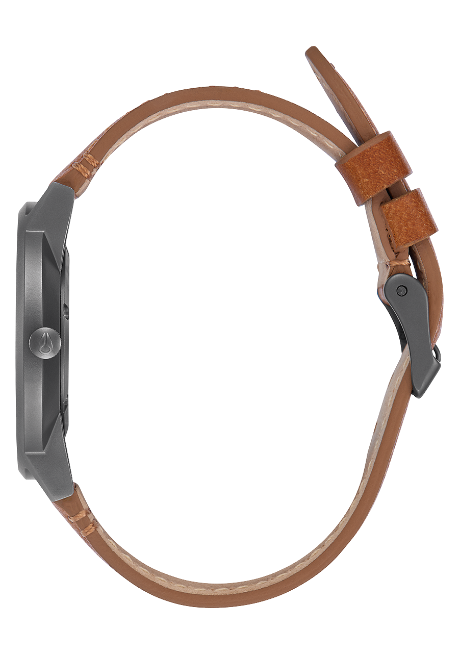 Porter Leather - Gunmetal / Charcoal / Taupe View 2