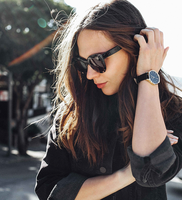 Clique Leather - Oro/negro