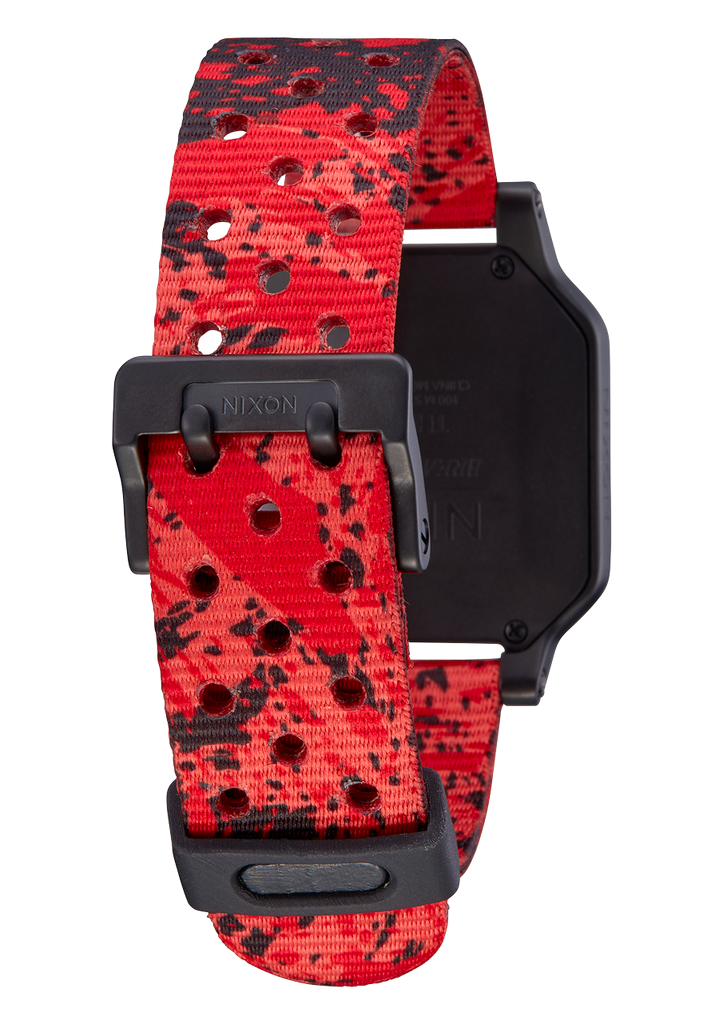 Reloj Heat Negro Rojo Surf y mareas digital Nixon EU