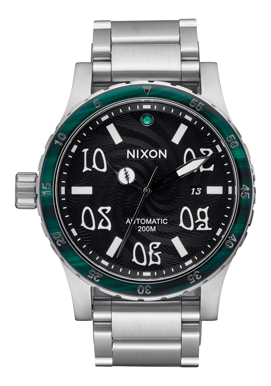 Grateful Dead Diplomatic - Silver / Black / Green View 1