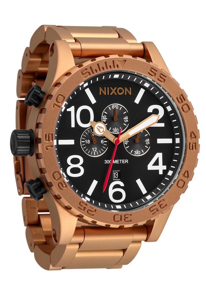 Orologio NIXON Crono 51-30: Cassa Bronzo E Nero, Cronografo A 6 Lancette, Movimento Giapponese, Impermeabile 300m
