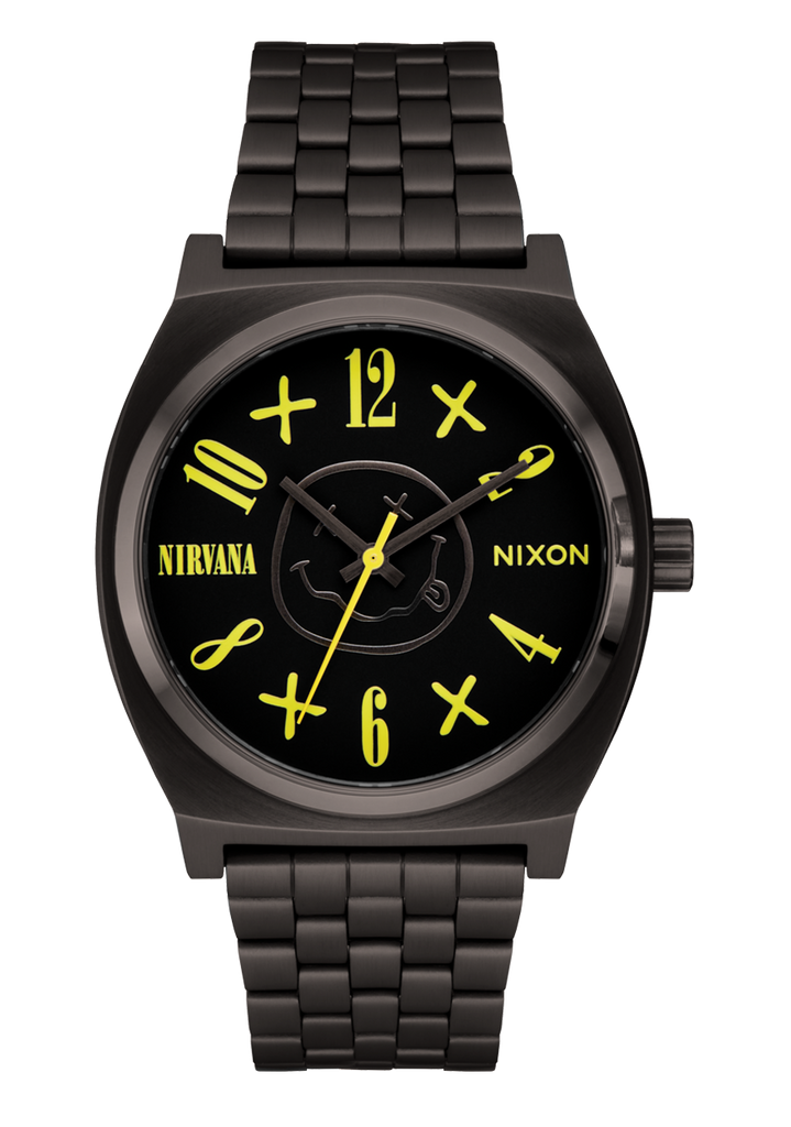 Reloj Nirvana Time Teller Cara Sonriente Negra de Nirvana Nixon EU