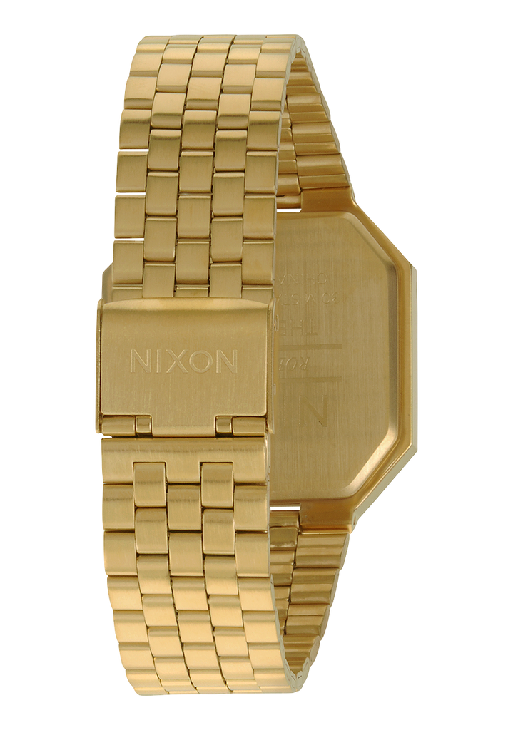 Reloj nixon 2025 re run dorado