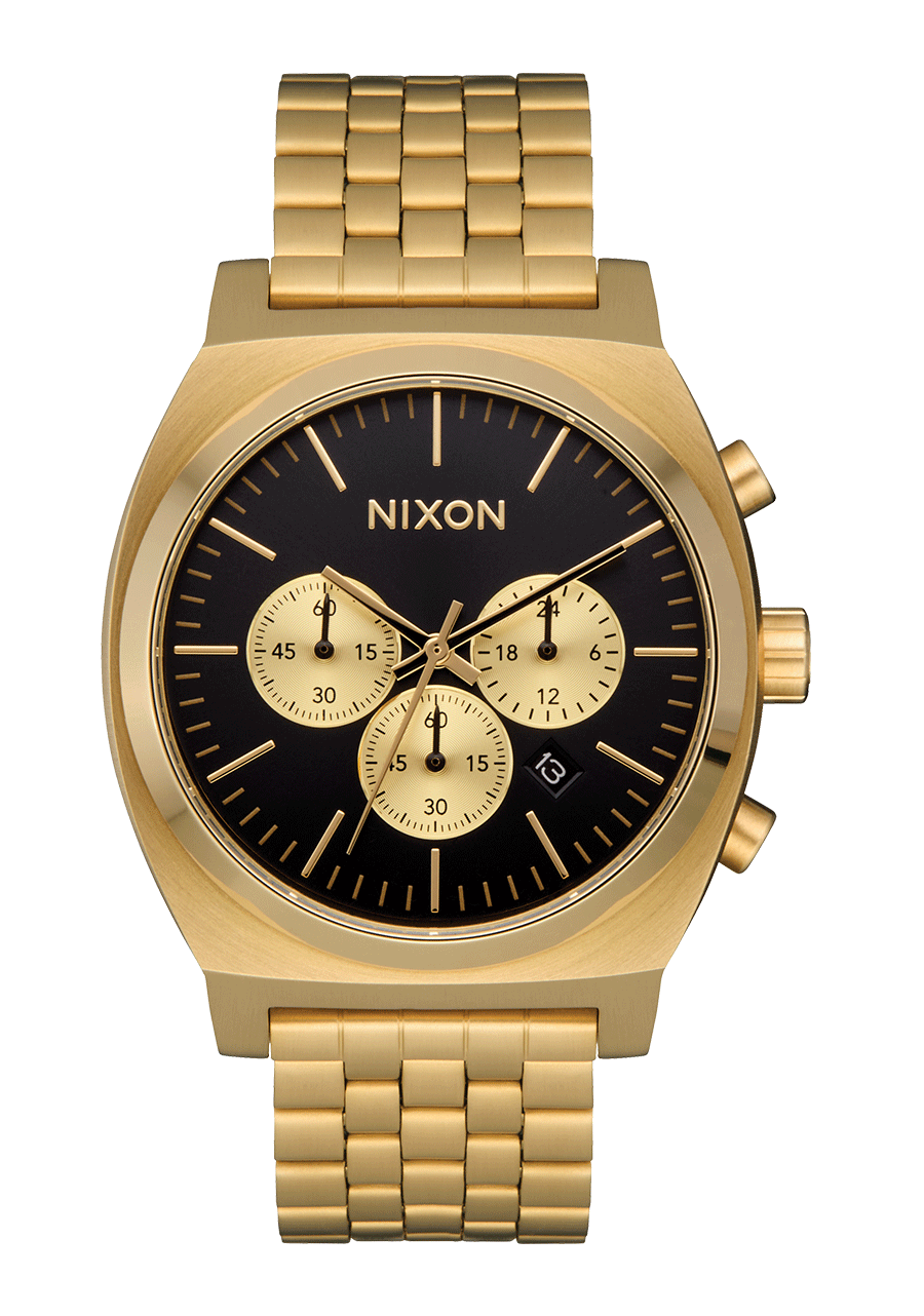 Time Teller Chrono Reloj Oro Negro Oro Cronógrafo – Nixon EU