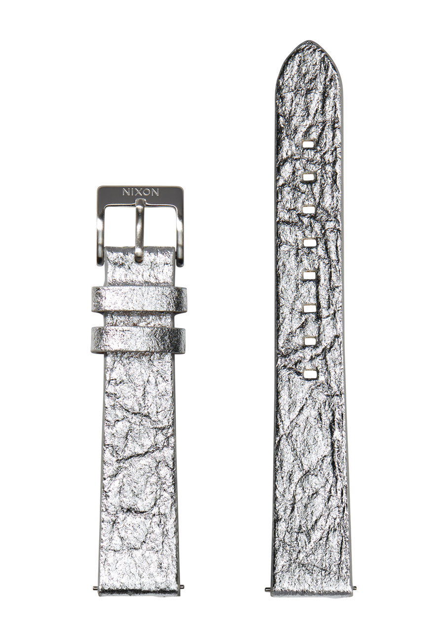 16mm Pineapple Leather Band - Plateado/lámina de plateado View 1
