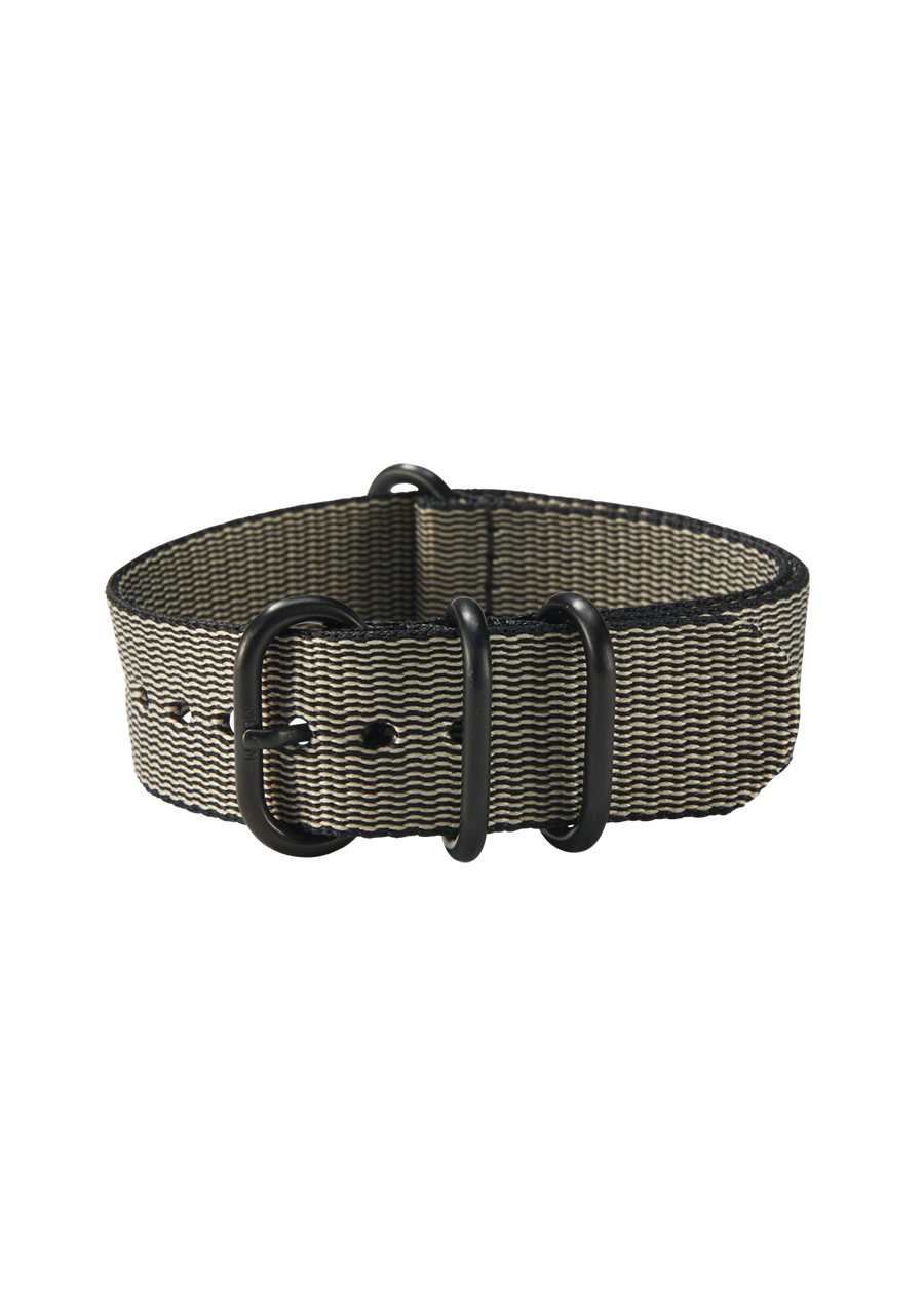 20mm Nylon #TIDE One Piece Band - Caqui/negro View 2
