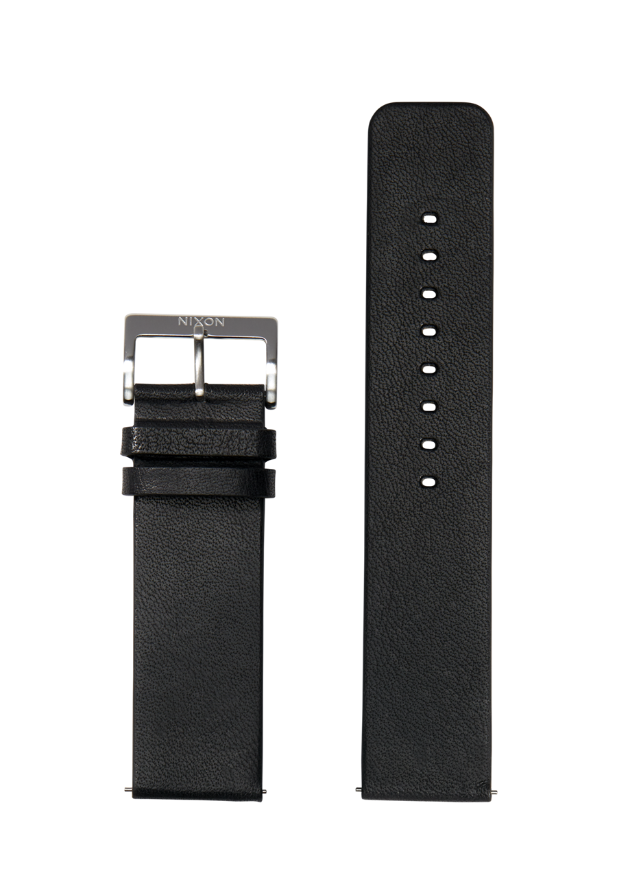 23mm Veg Tanned Leather Band - Negro View 1