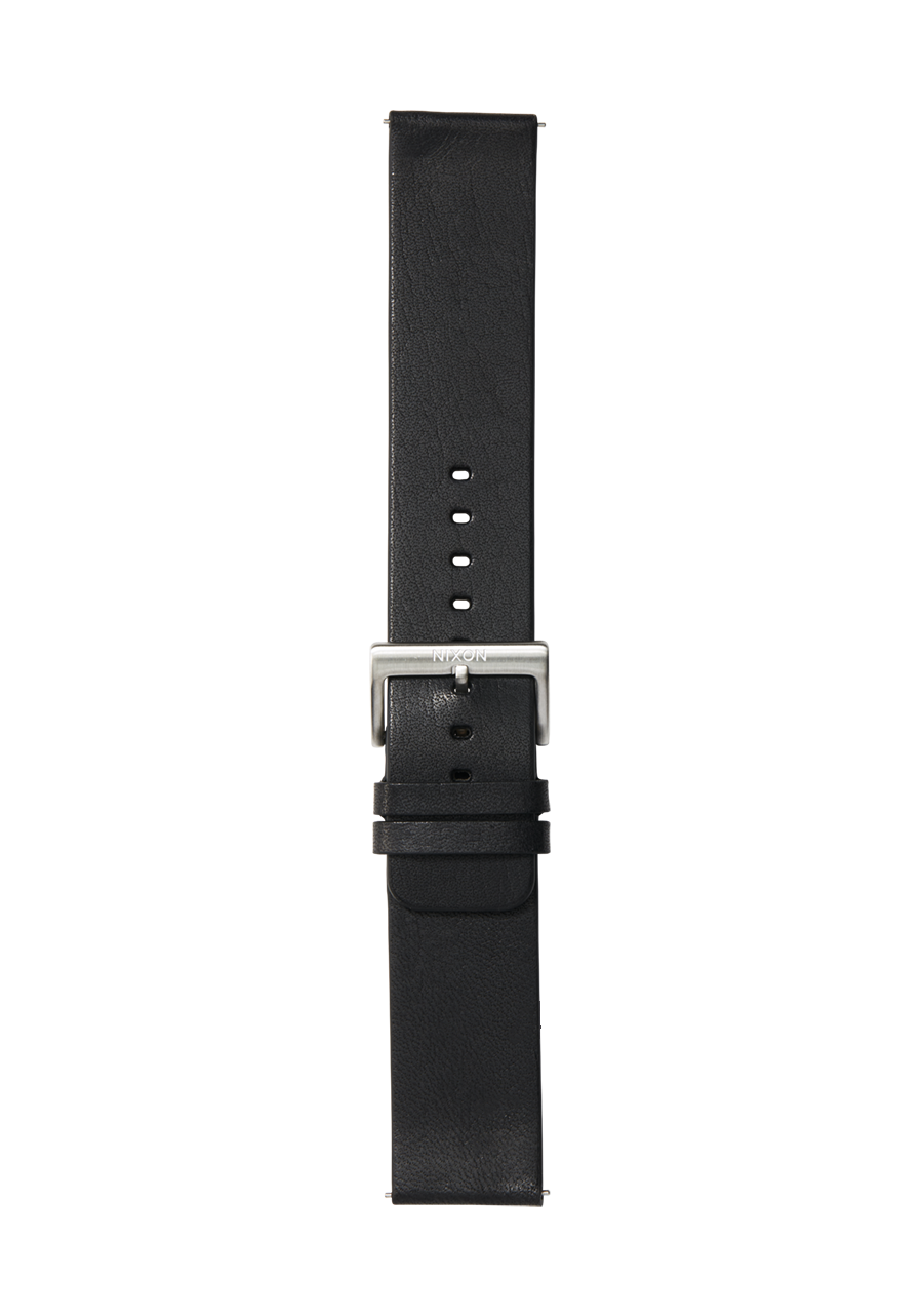 23mm Veg Tanned Leather Band - Negro View 2