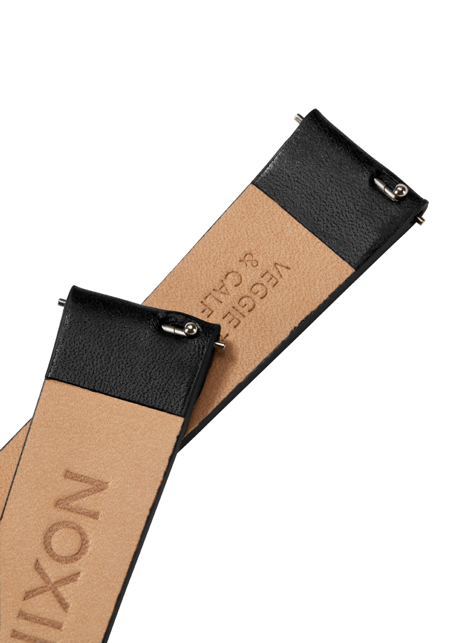 23mm Veg Tanned Leather Band - Negro View 4