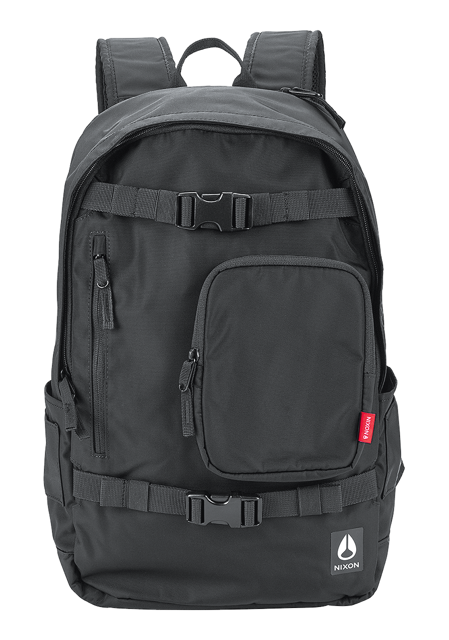 Mochila Smith de nailon totalmente negra View 1
