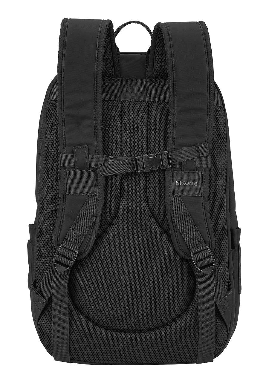 Mochila Smith de nailon totalmente negra View 2