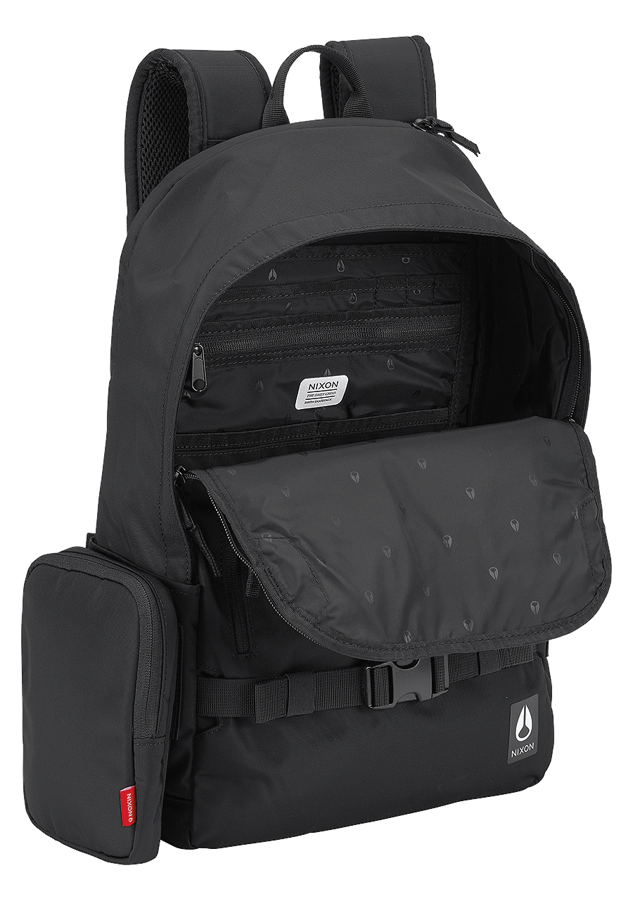 Mochila Smith de nailon totalmente negra View 3