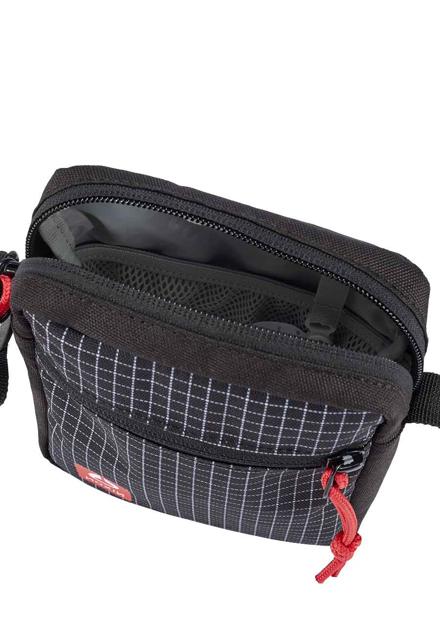 Bolsa de Hombro Stash - Negro/rojo View 3