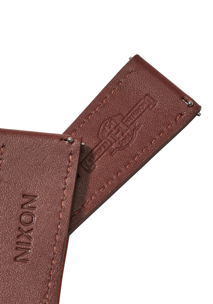 Correa de cuero Horween de 23 mm - Marrón View 3