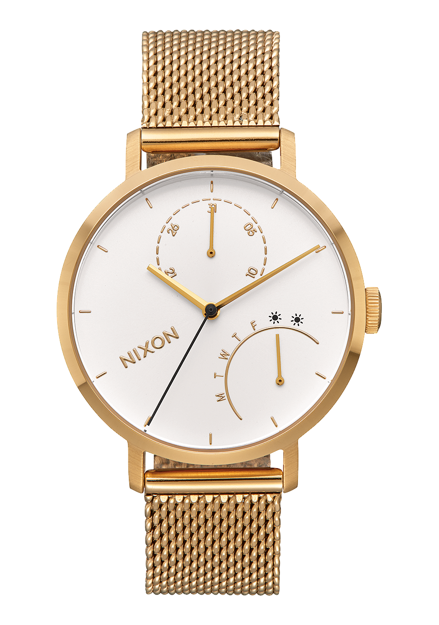 Gold Nixon Clutch Watch