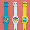 Nixon x Andy Davis Three Time Teller Watches in Turquoise, White and Yellow