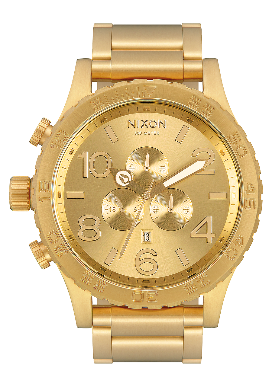 Independencia Guinness filosofía Reloj 51-30 Chrono | Todo Oro | Acero Cronógrafo Hombre – Nixon EU