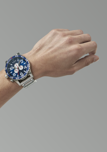 51-30 Chrono - Navy Sunray / Silver View 5