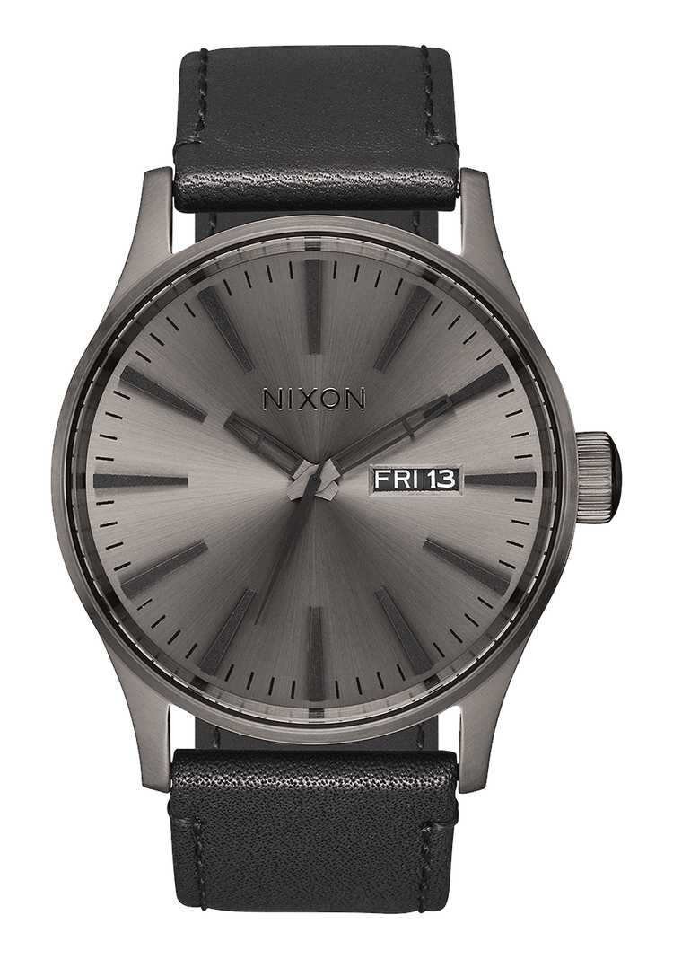 Sentry Leather - Gunmetal / Negro