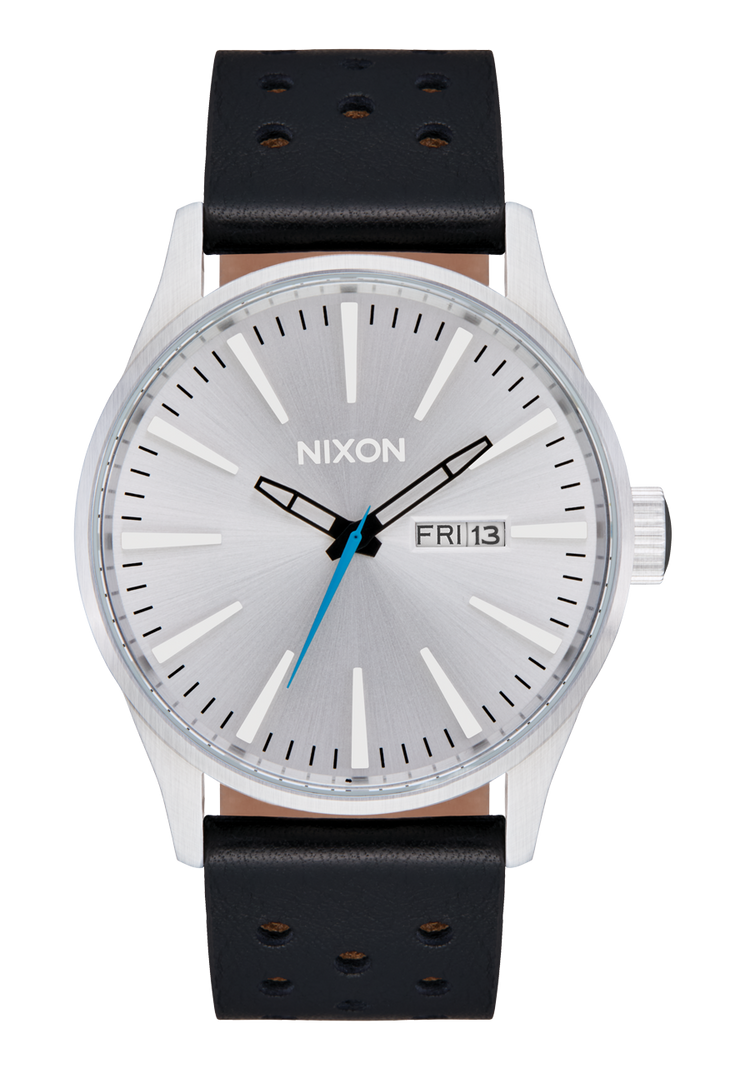 Sentry Leather - Cromo / Rayo de sol plateado / Negro