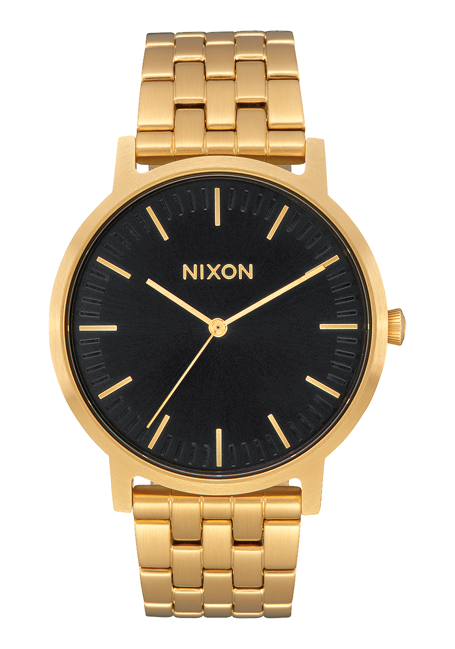 Reloj Porter Todo Oro Rayo De Sol Negro Unisexo Nixon EU