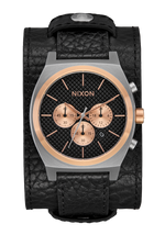 Time Teller Chrono Cuero - Plata / Oro rosa / Negro