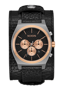 Time Teller Chrono Cuero - Plata / Oro rosa / Negro View 1