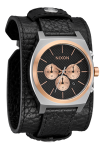 Time Teller Chrono Cuero - Plata / Oro rosa / Negro View 2