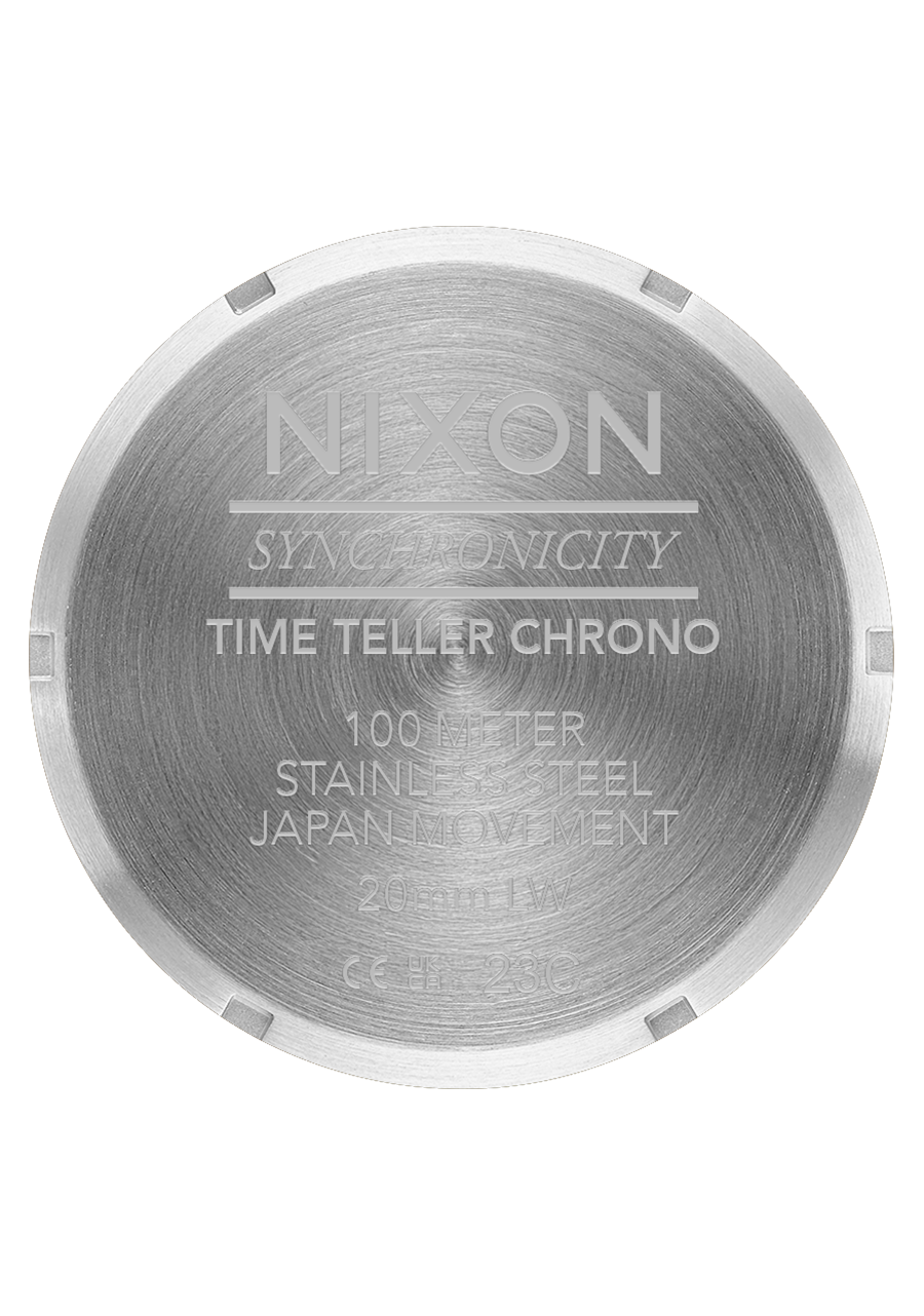 Time Teller Chrono Cuero - Plata / Oro rosa / Negro View 5