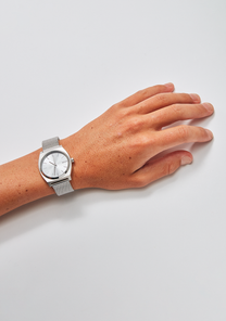 Time Teller Milanese - Todo plateado View 5