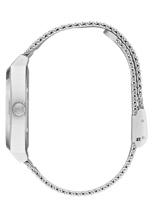 Time Teller Milanese - Todo plateado