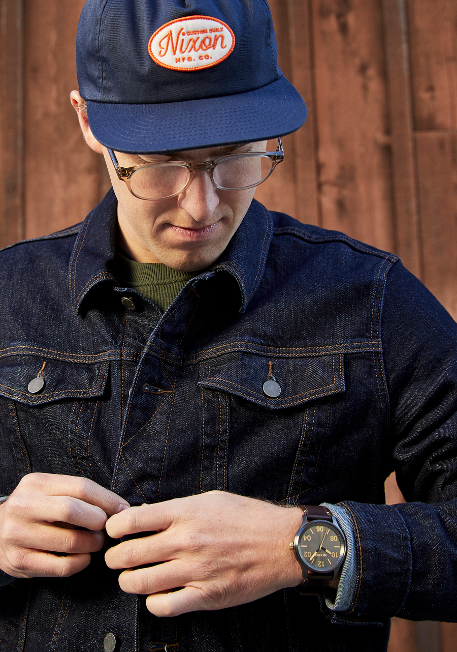Patrol Leather - Gunmetal / Oro
