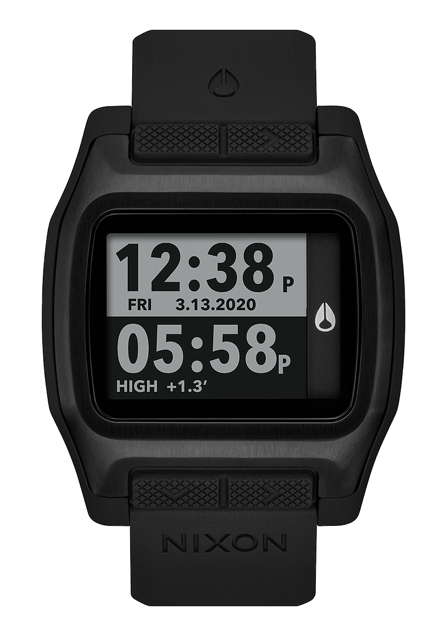 Reloj High Tide Todo Negro Surf y mareas digital Nixon EU