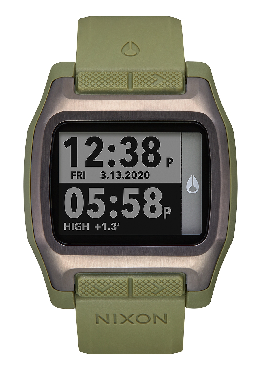Relojes Digitales Nixon High Tide Relojes Plateadas Negras Y Reloj