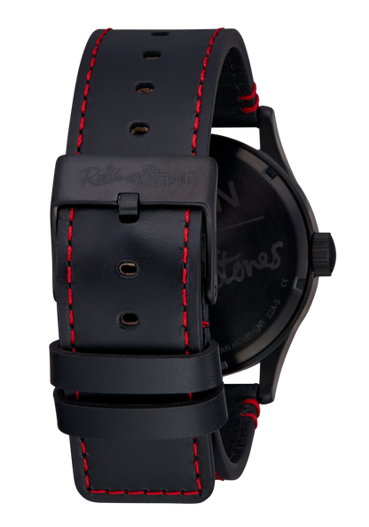 Rolling Stones Sentry Leather - Todo negro View 4