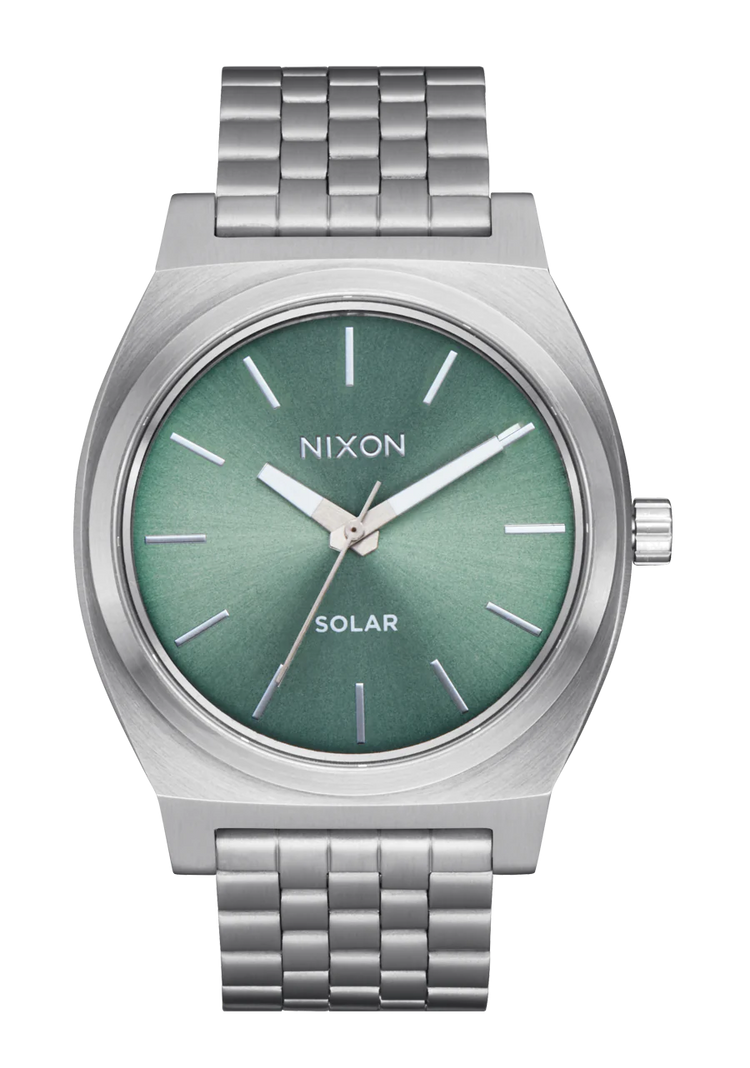 Time Teller Solar - Plata / Jade Rayo de Sol