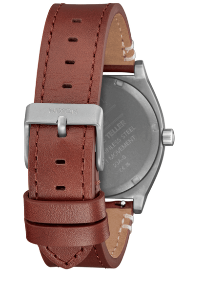 Time Teller Leather - Lt Gunmetal / Basalt / Sienna View 4