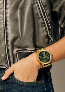 51-30 Chrono - Rayo de sol dorado / verde View 10