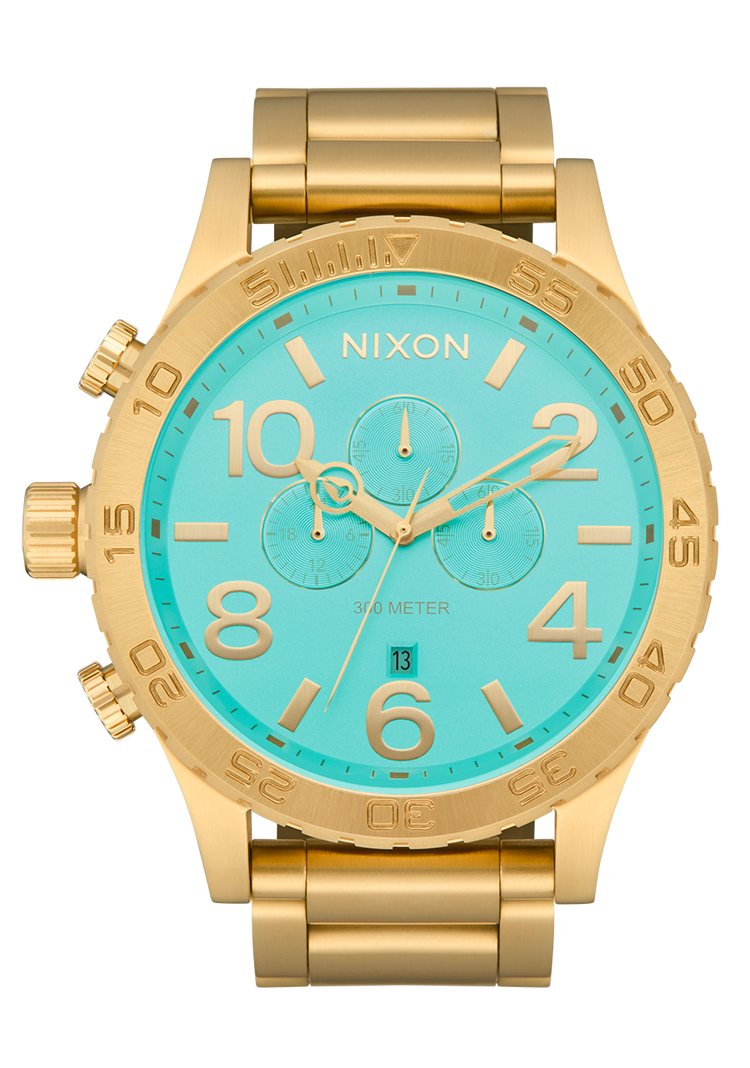 51-30 Chrono - Oro / Turquesa / Oro