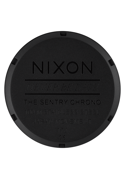 Sentry Chrono Leather - Negro mate/dorado/negro View 5