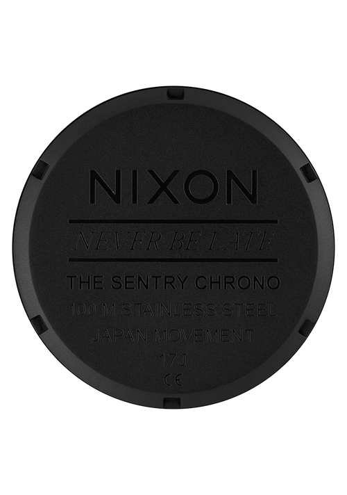 Sentry Chrono Leather - Negro mate/dorado/negro