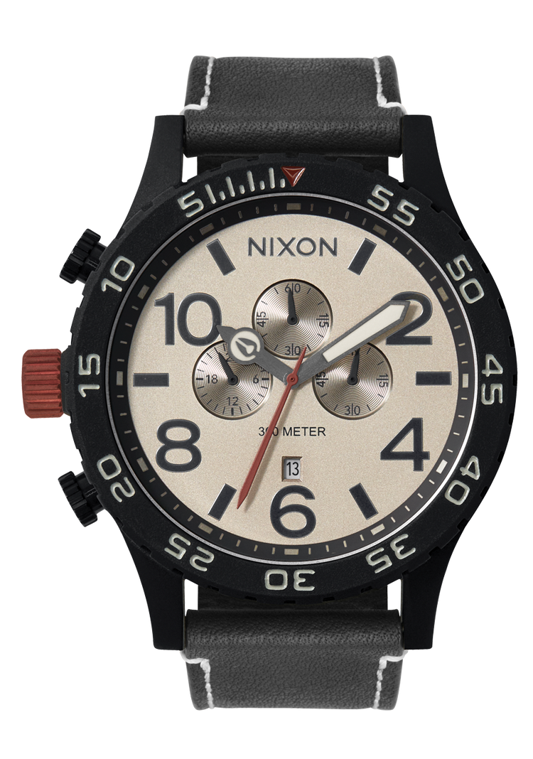 51-30 Chrono Leather - Negro / Piedra pómez / Carbón