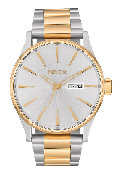 Relojes Nixon Sentry Stainless Steel Relojes Gris Doradas En Reloj