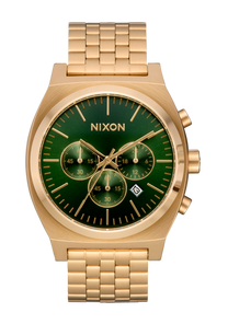 Time Teller Chrono - Rayo de sol dorado / verde View 1