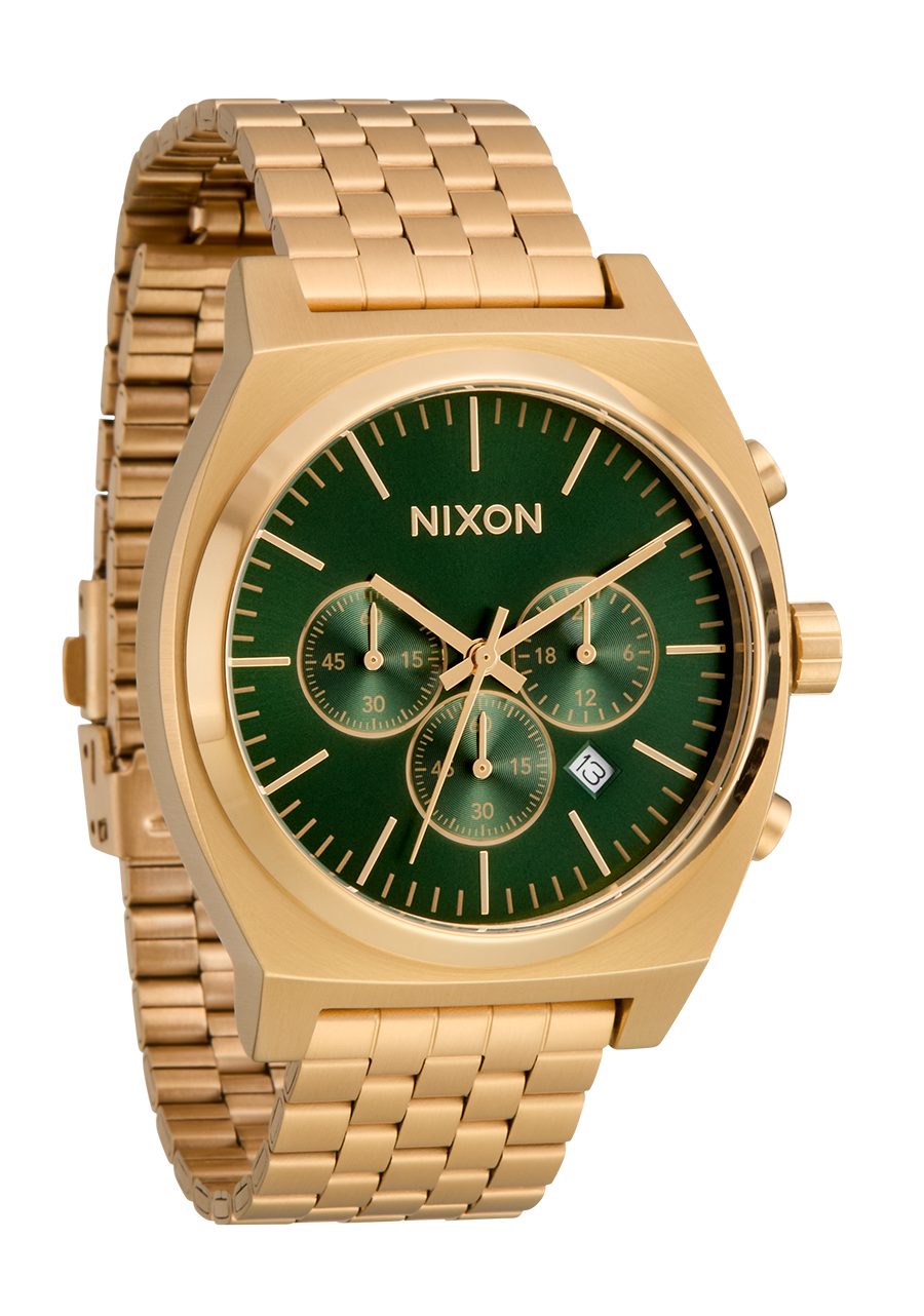 Time Teller Chrono - Rayo de sol dorado / verde View 2