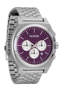 Time Teller Chrono - Silver / Purple Sunray View 2