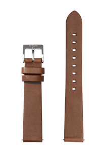 16mm Veg Tanned Leather Band - Olive View 1