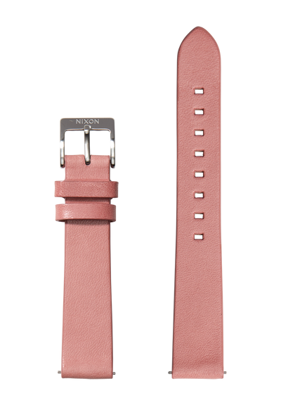 16mm Veg Tanned Leather Band - Rosa desteñido