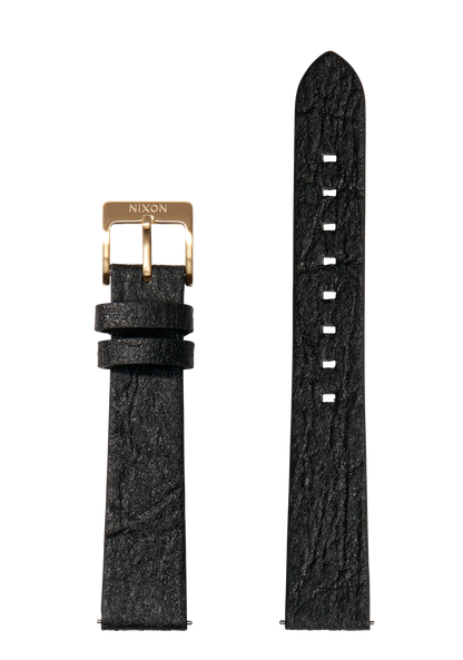 16mm Pineapple Leather Band - Negro View 1